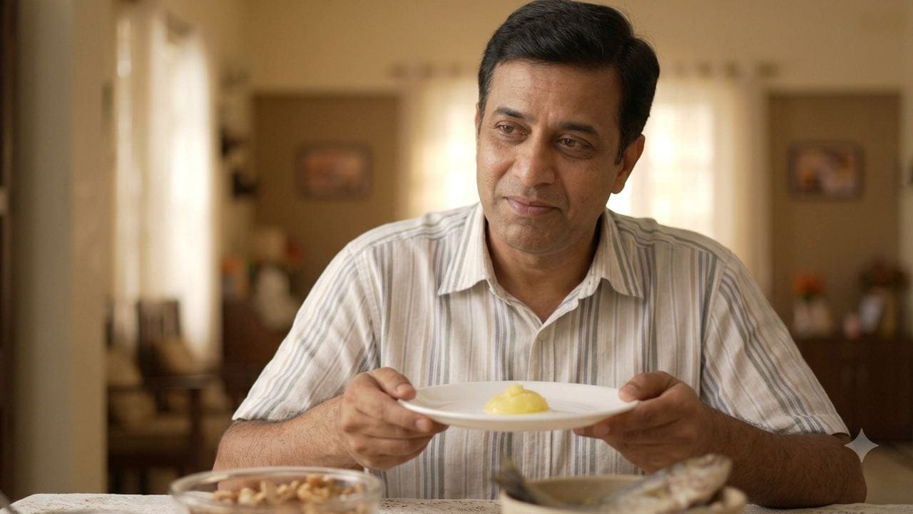 পরিমিত জীবনযাপনের পাশাপাশি মাঝে মাঝে খাবারে অল্প পরিমাণ ঘি ব্যবহার করলে বড় ধরনের স্বাস্থ্যঝুঁকি থাকে না। তবে ঘি খাওয়ার ক্ষেত্রে নিজের শারীরিক অবস্থা বুঝে এবং প্রয়োজনে পুষ্টিবিদের পরামর্শ নিয়ে এর সঠিক পরিমাণ নির্ধারণ করা সবচেয়ে বুদ্ধিমানের কাজ হবে। Gemini Ai
