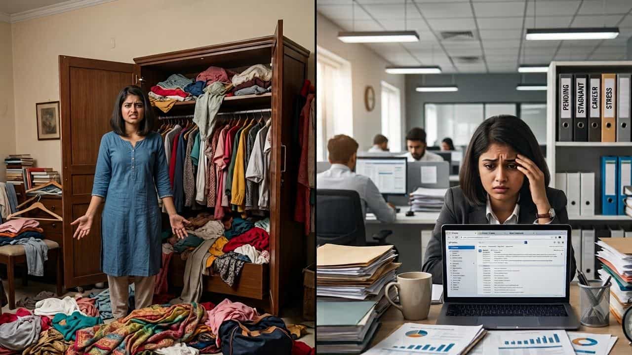Vastu Tips for Wardrobe: আলমারি জামায় ঠাসা তাও পরার কিছু পাচ্ছেন না? কেরিয়ার গোল্লায় যাওয়ার আগে বাস্তুবিদদের এই মত শুনুন Vastu Tips for Wardrobe: আলমারি জামায় ঠাসা তাও পরার কিছু পাচ্ছেন না? কেরিয়ার গোল্লায় যাওয়ার আগে বাস্তুবিদদের এই মত শুনুন