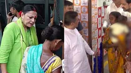 শিশুকে কোলে নিয়ে হঠাৎ জনতার দরবারে পার্ক স্ট্রিটের ফুটপাথবাসী মহিলা,