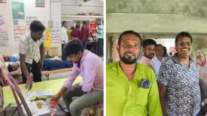 CPM-র রক্তদান শিবিরে চুপিচুপি রক্ত দিলেন TMC নেতারা, মাংস-ভাতও খেলেন