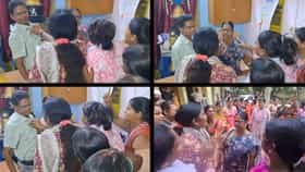 পঞ্চায়েতে ‘স্বামী-রাজ’! TMC প্রধানের স্বামীকে টেনে বার করলেন মহিলারা