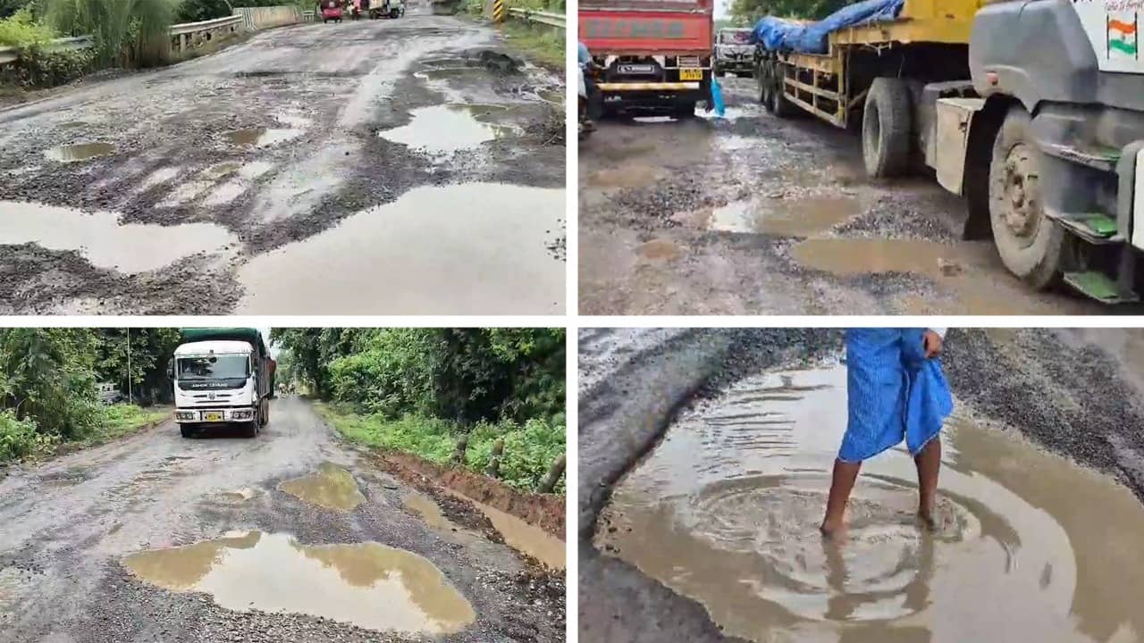 Bankura: তৃণমূলের আমলে ১৪০ কোটির রাস্তায় পুকুর, এবার কি মাছ চাষ হবে?