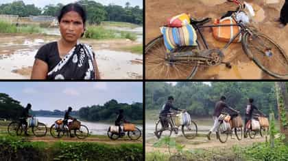সাইকেলে ব্যাগ ঝুলিয়ে কোথায় যাচ্ছে কিশোররা? মহিলাকে ধরতেই সব জানা গেল