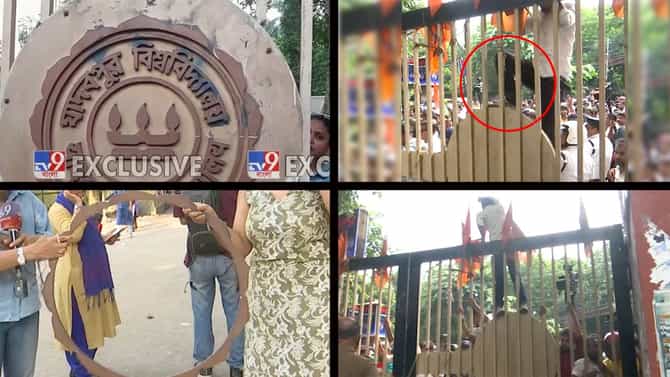 নন্দলাল বসুর তৈরি যাদবপুরের ফলক ভেঙে দেওয়ার অভিযোগ ABVP-র বিরুদ্ধে