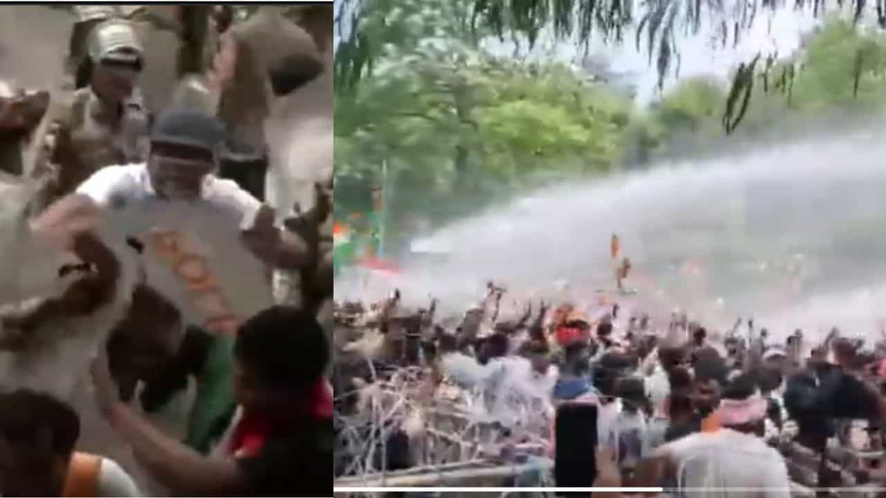 বিধানসভা অভিযানে উত্তাল রাঁচী, বেধড়ক লাঠিচার্জ পুলিশের, জলকামান ছুড়তেই Rain Dance আন্দোলনকারীদের! বিধানসভা অভিযানে উত্তাল রাঁচী, বেধড়ক লাঠিচার্জ পুলিশের, জলকামান ছুড়তেই Rain Dance আন্দোলনকারীদের!