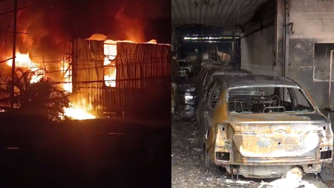 Kolkata Fire: ফের অগ্নিকাণ্ড! বিমানবন্দরের কাছে দাউ দাউ করে জ্বলছে গাড়ির শোরুম, পুড়ে ছাই ২৫টি গাড়ি