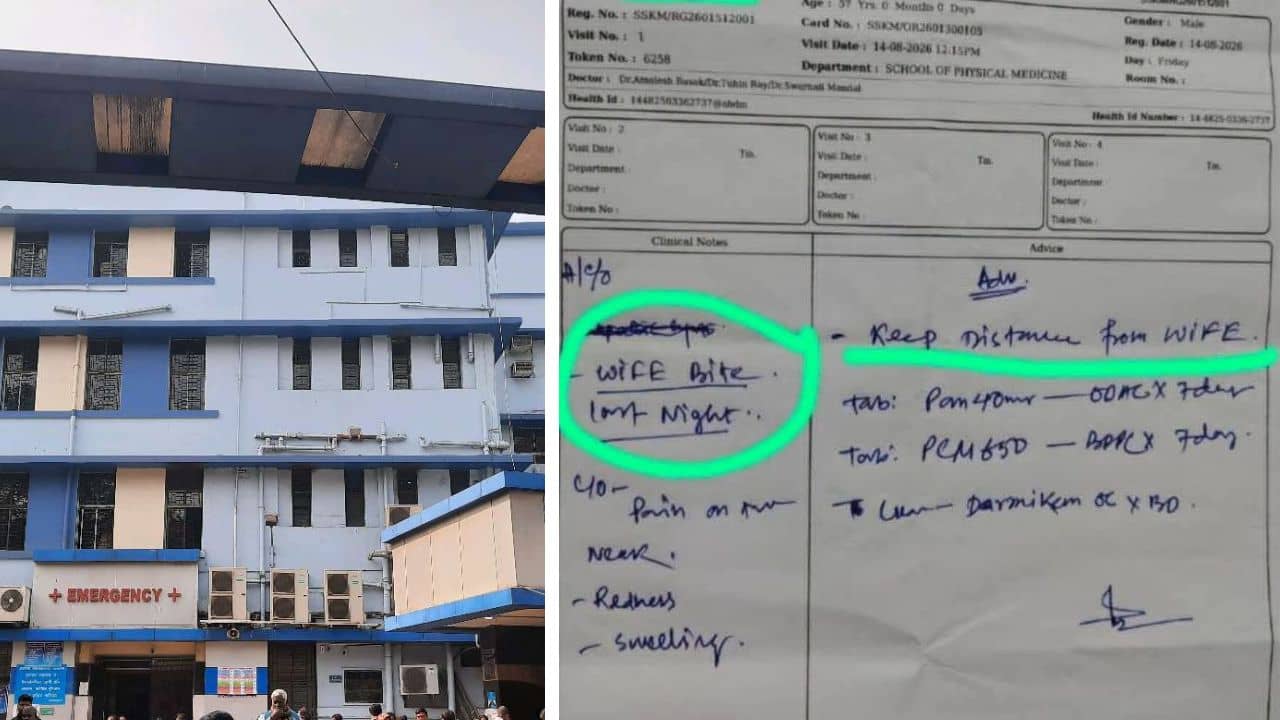 SSKM Viral Prescription: স্ত্রীর কামড়ের প্রেসক্রিপশন নিয়ে হুলস্থুল SSKM-এ, ভবানীপুর থানায় অভিযোগ দায়ের