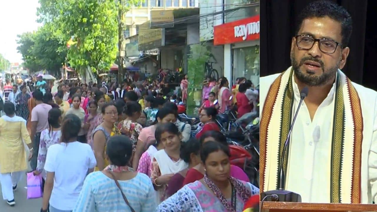 Annapurna Yogana: কখনও প্রসেস কখনও রিজেক্ট দেখাচ্ছে, অন্নপূর্ণা যোজনার টাকা না পেয়ে শঙ্করের কার্যালয়ের সামনে হাজির শয়ে-শয়ে মহিলা