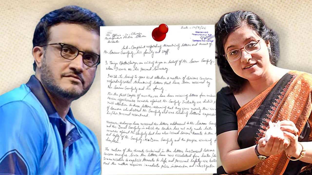 Sourav Ganguly: সৌরভ ও ডোনাকে প্রাণনাশের হুমকি, থানায় অভিযোগ দায়ের