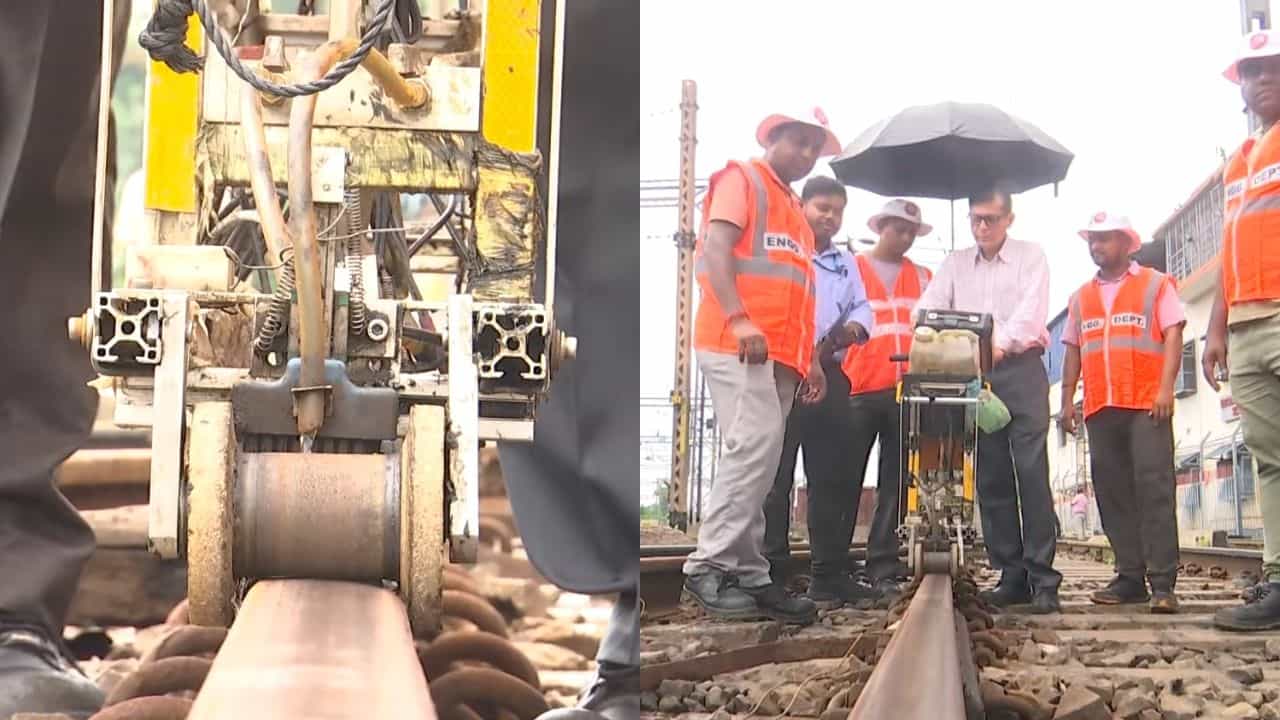 Sealdah Rail Track Check: রেললাইনের ‘X-ray’ হচ্ছে শিয়ালদহে! দুর্ঘটনার আগাম আভাস দেবে এই মেশিন, বিরাট উদ্যোগ রেলের Sealdah Rail Track Check: রেললাইনের ‘X-ray’ হচ্ছে শিয়ালদহে! দুর্ঘটনার আগাম আভাস দেবে এই মেশিন, বিরাট উদ্যোগ রেলের