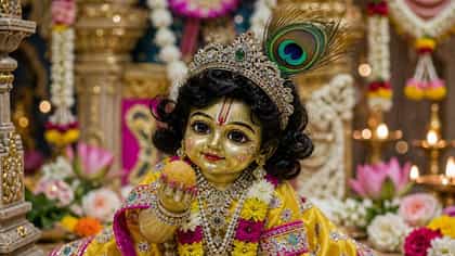 জানেন কেন নাড়ু গোপালকে ছাপ্পান্ন ভোগ নিবেদন করা হয়?
