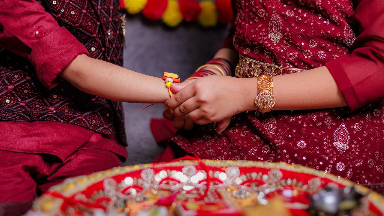 Red Dress Rakhi