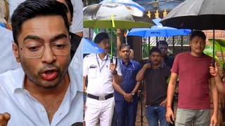 Abhishek Banerjee:  এবার শ্লীলতাহানির ধারা, থানায় অভিষেক, বাইরে বিক্ষোভ কর্মীদের
