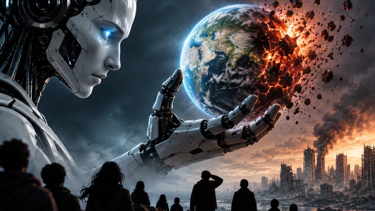 AI on Humanity: আগামি ১০ বছরে বিশ্ব হবে 'মানবশূন্য', নেপথ্যে এআই? অশনি সংকেত গবেষকদের AI on Humanity: আগামি ১০ বছরে বিশ্ব হবে 'মানবশূন্য', নেপথ্যে এআই? অশনি সংকেত গবেষকদের