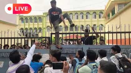 Live: ঢুকতে 'বাধা' সায়ন্তনকে, ভাঙড় কলেজে তুলকালাম