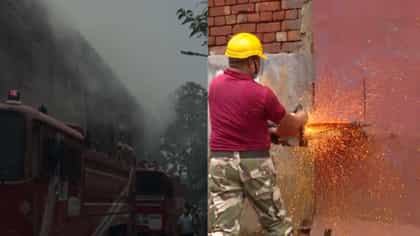 গ্যাস কাটার দিয়ে ভাঙা হচ্ছে গেট, চিৎপুরে ভয়াবহ আগুন