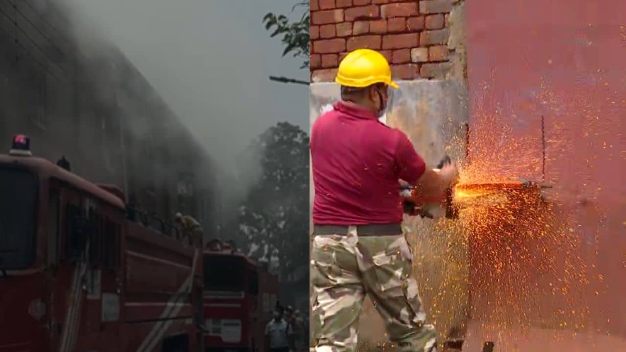 Kolkata Fire: গলগল করে বেরোচ্ছে ধোঁয়া, গ্যাস কাটার দিয়ে ভাঙা হচ্ছে গেট, চিৎপুরে ভয়াবহ আগুন