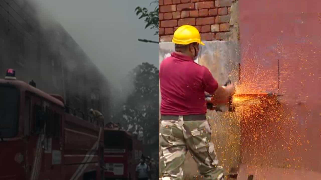 Kolkata Fire: গলগল করে বেরোচ্ছে ধোঁয়া, গ্যাস কাটার দিয়ে ভাঙা হচ্ছে গেট, চিৎপুরে ভয়াবহ আগুন Kolkata Fire: গলগল করে বেরোচ্ছে ধোঁয়া, গ্যাস কাটার দিয়ে ভাঙা হচ্ছে গেট, চিৎপুরে ভয়াবহ আগুন