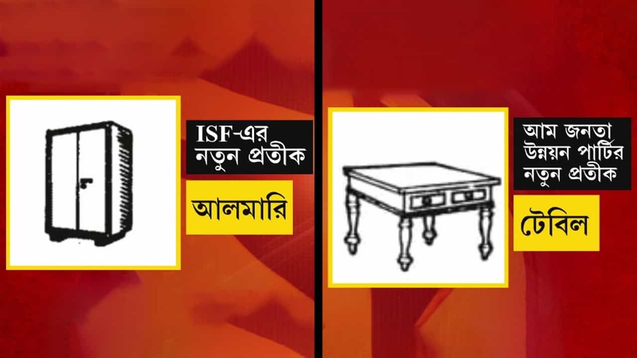 ISF, AJUP Symbol: 'খাম' হারিয়ে ISF পেল 'আলমারি', কোন প্রতীকে লড়বে হুমায়ুন কবীরের দল? জানিয়ে দিল নির্বাচন কমিশন ISF, AJUP Symbol: 'খাম' হারিয়ে ISF পেল 'আলমারি', কোন প্রতীকে লড়বে হুমায়ুন কবীরের দল? জানিয়ে দিল নির্বাচন কমিশন