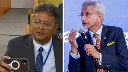 পাকি সাংবাদিক প্রশ্ন করতে চুপ করিয়ে দিয়ে ঘর ছেড়ে বেরিয়ে গেলেন জয়শঙ্কর