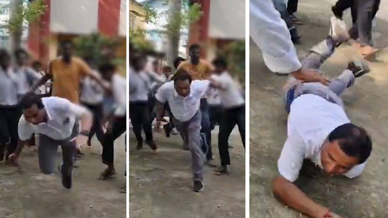 Jalpaiguri School: পিছন থেকে ছাত্রদের সজোরে ধাক্কা, মাটিতে আছড়ে পড়ে রক্তাক্ত হেড স্যার, স্কুলের মধ্যে ভয়াবহ ছবি