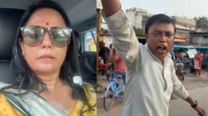 তেহট্টে যেতেই ফের মহুয়াকে ছোড়া হল ডিম, অভিযোগ BJP-র দিকে