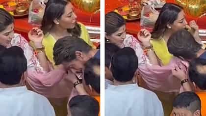 স্ত্রী গৌরীর সামনেই ম্যানেজার পূজার ওড়নায় মুখ মুছলেন শাহরুখ!