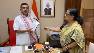 Suvendu Adhikari-Kakali Ghosh Dastidar: হাতে দিলেন একটা কাগজ, মুখ্যমন্ত্রীর সঙ্গে হঠাৎ দেখা করলেন কাকলি, কী লেখা ওই কাগজে?