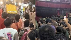 বামেদের বুকস্টল 'ভাঙচুর'! পুলিশের সঙ্গে ধস্তাধস্তি! রণক্ষেত্র যাদবপুর