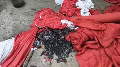 CPM-এর বুকস্টল ভাঙচুর, আগুনে পুড়িয়ে দেওয়ার অভিযোগ