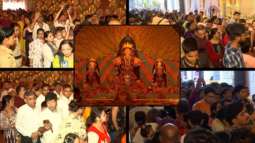 Durga Puja: কলকাতা থেকে জেলা, মহাষ্টমীতে প্যান্ডেলে প্যান্ডেলে জনজোয়ার