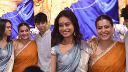 কাজল-রানির বাড়ি পুজোয় মা দুর্গা সেজেছেন আসল সোনার গয়নায়
