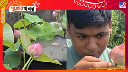 ছাদবাগানের 'বেনারসি' পদ্মে বন্দিত হবেন দুর্গা,কারিগর বছর ১৫-র দেবাঙ্গন