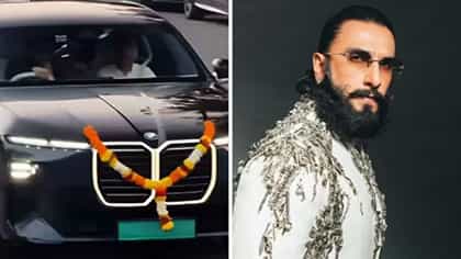 নতুন BMW ইলেকট্রিক সেডান চড়ে মুম্বইয়ের রাস্তায় ঝড় তুললেন রণবীর সিং