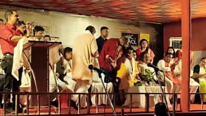 সজলের পুজোয় শুভেন্দুর সঙ্গে কথা সিপিএম নেতা তন্ময় ভট্টাচার্যের! জল্পনা