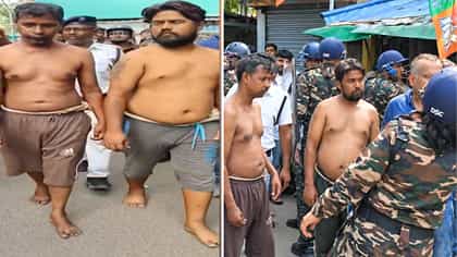 বেহালার ঘটনায় প্রেমিকার বাবা ও মামাকে বেঁধে খালি গায়ে ঘোরাল পুলিশ
