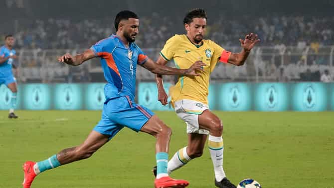 হল না ইতিহাস, ভিনিসিয়াসের ব্রাজিলকে ৪ গোল 'উপহার' দিল ভারত!
