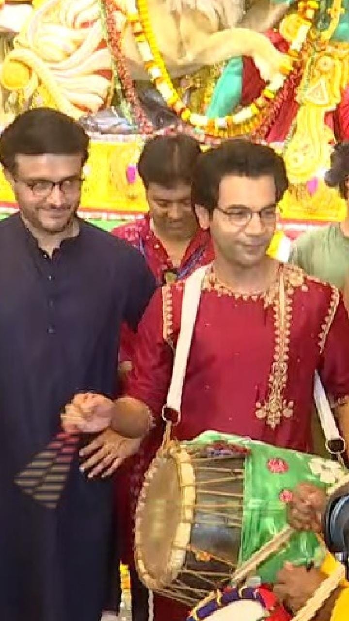 ম্যাডক্সে ঢাক বাজালেন সৌরভ গাঙ্গুলি, রাজকুমার রাও